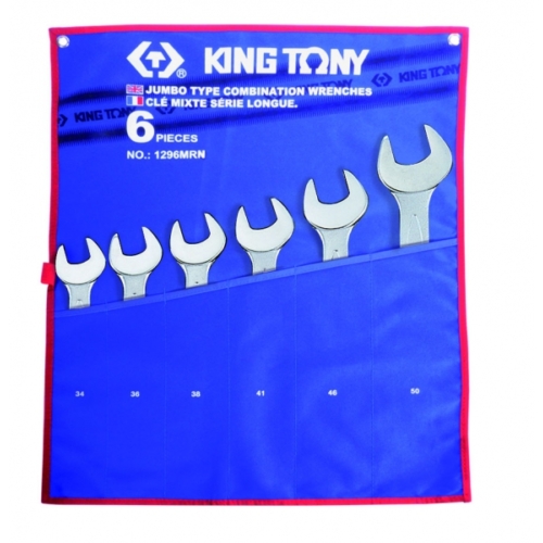 KING TONY Csillag-villáskulcs készlet, 34-50 mm, 6 részes 1296MRN