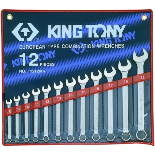 KING TONY Csillag-villáskulcs készlet, 8-22 mm, 12 részes 1212MR
