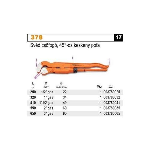 BETA-378-320-svéd-csőfogó-45-os-keskeny-pofa