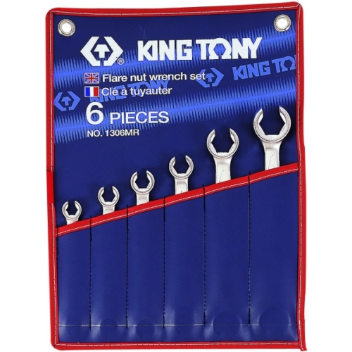 KING-TONY-Fékcsőkulcs-készlet-6-részes-1306SR